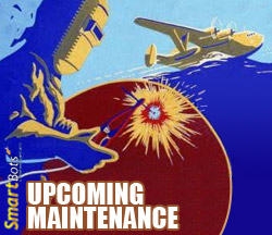 Scheduled maintenance notification