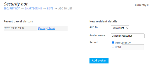 Security bot access lists adding resident.png